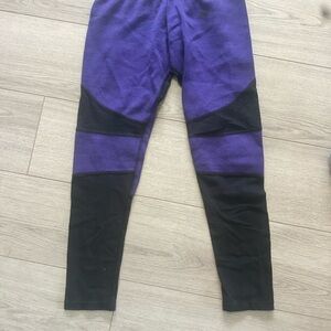 Nike Black and Purple Leggings